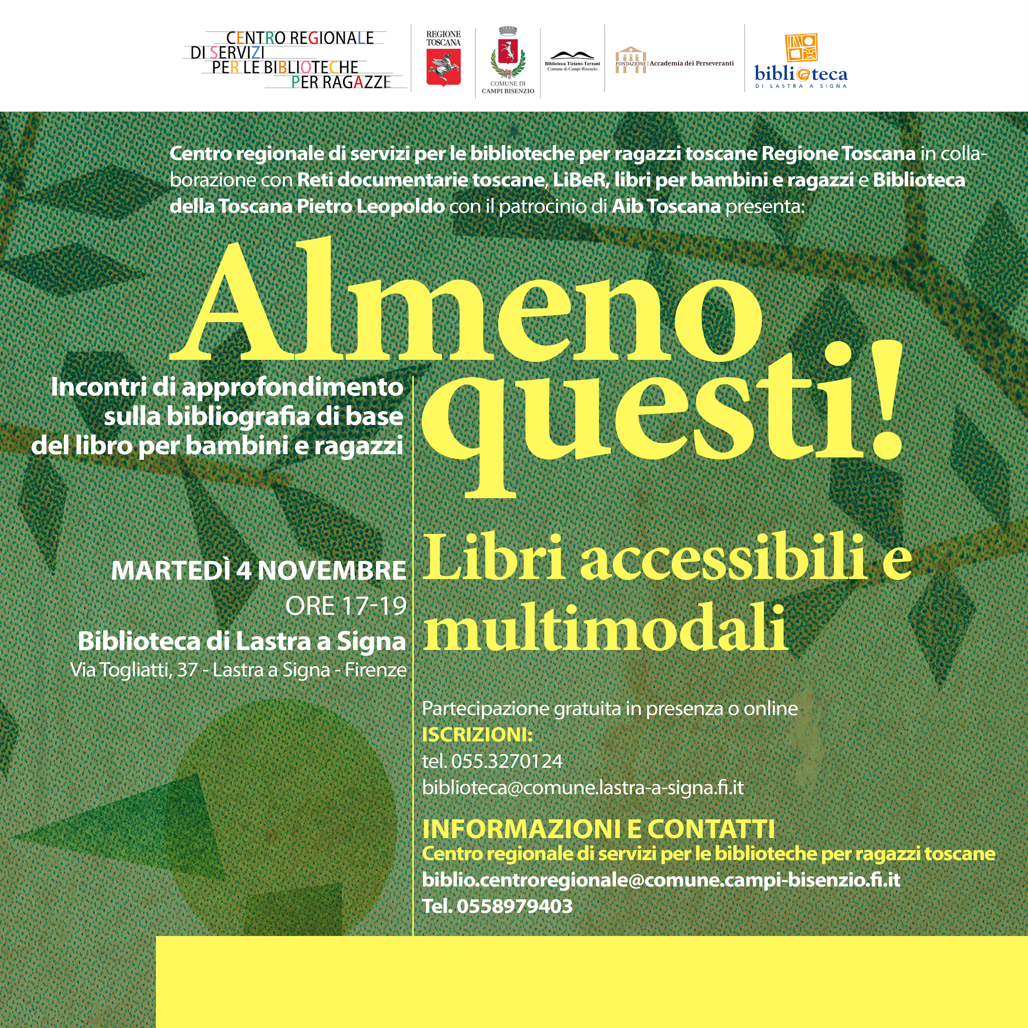 Prossimo incontro dedicato alla nostra bibliografia!