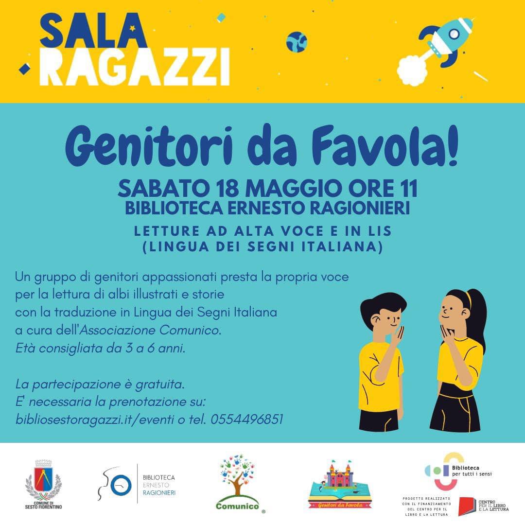 Genitori da Favola in LIS. Letture ad alta voce con interprete LIS per utenti sordi